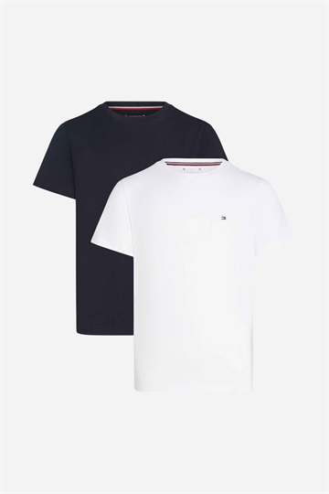 Tommy Hilfiger 2 PK SS TEE - Desert sky/white